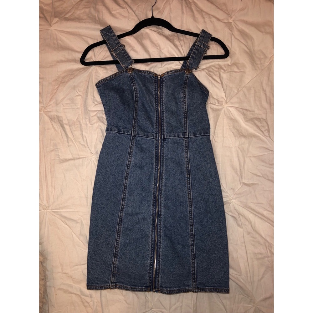 Denim jumper dress